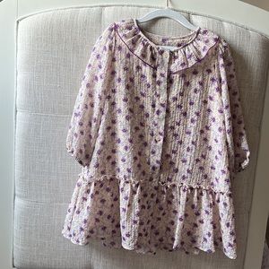 Zara floral girls dress 3-4T